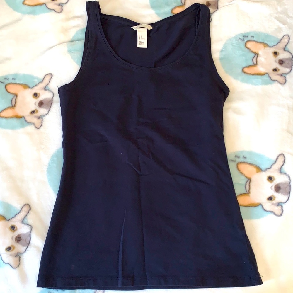 Basic Navy Blue Tank Top